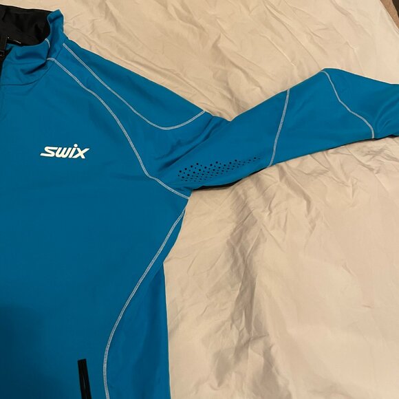 Swix Men's L XC Ski Jacket Blue - Picture 5 of 9